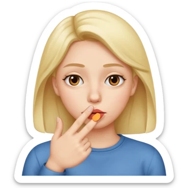 add-a-finger-in-front-of-the-pursed-lips-to-clearly-show-the-shushing-gesture sticker