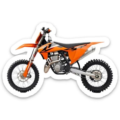 KTM Dirtbike - KTM 250 SX (Model Year: 2021) (Iconic colour: Orange) sticker