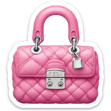 Pink mini miss Dior bag sticker