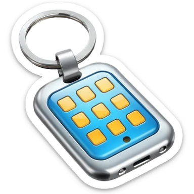 Make it say CF key fob, realistic, glossy circuit style sticker