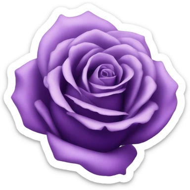 Purple rose sticker