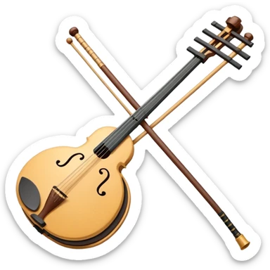 L'instrument traditionnel chinois, l'Erhu sticker