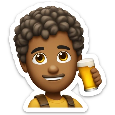 bebe tomando cerveza sticker