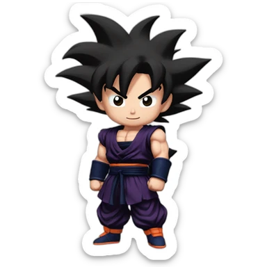 goku black rose sticker