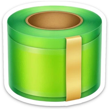 emoji of warm light green tape sticker