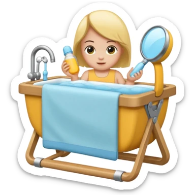 secador baby lis esmalte sticker