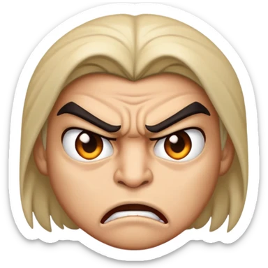 Rana, enojada sticker