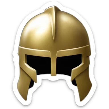 Spartan with a helmet on like the movie 300 sticker