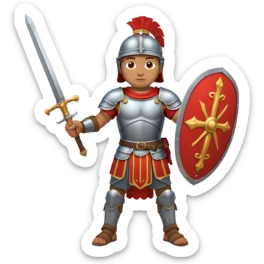 roman soldier fullbody view sticker