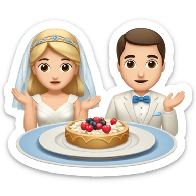 greek wedding breaking plates sticker