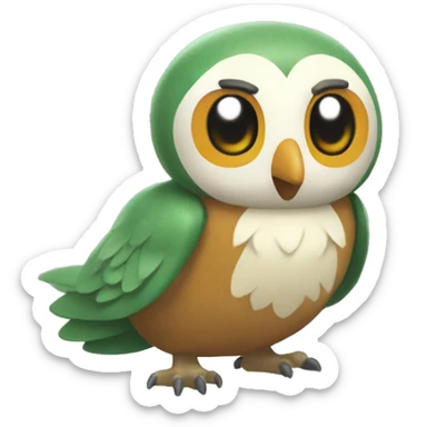 Rowlet the pokemon sticker
