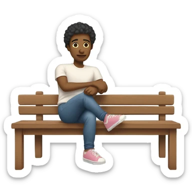 Kicking your feet blushing sticker