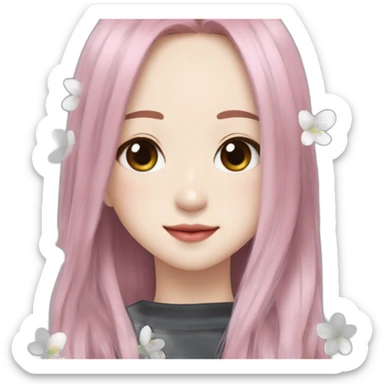 Blackpink Jisoo in snowdrop l’étala sticker