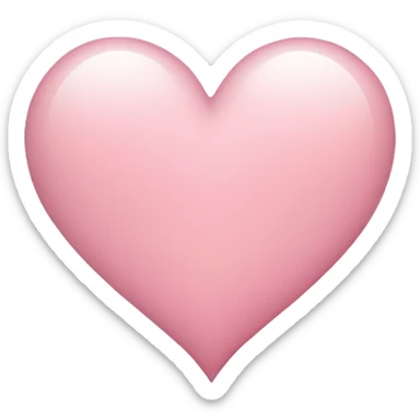Light pink heart sticker