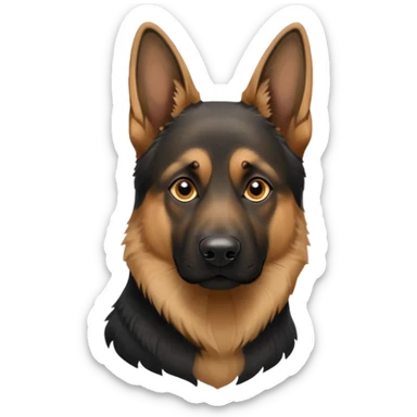 A german Shepherd dog sticker