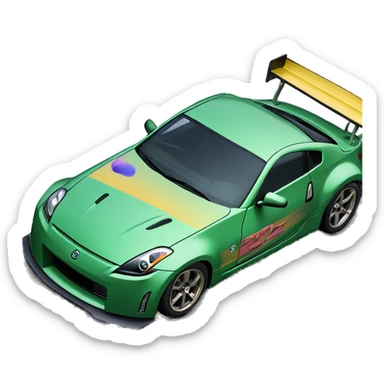 350z dragster  sticker