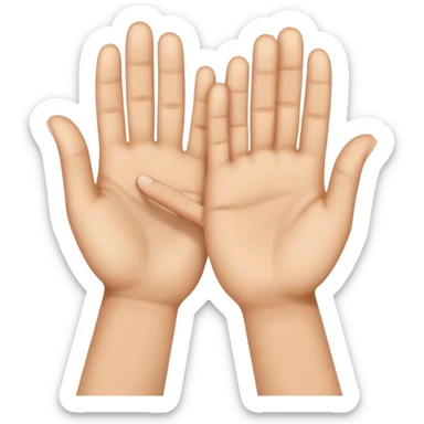 MANOS HACIENDO EL NUMERO 304 sticker