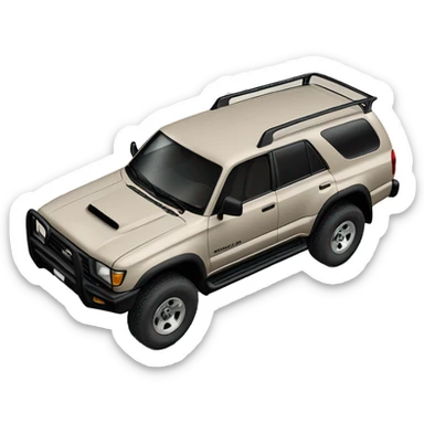 1997 4Runner bone color with black rims  sticker
