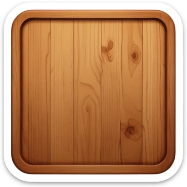 rectangular wooden table top view sticker