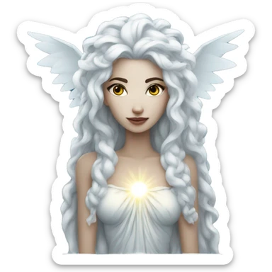 White Goddess of night  sticker