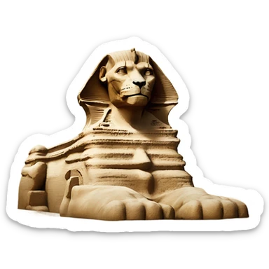 realistic Great Sphinx of Giza sticker