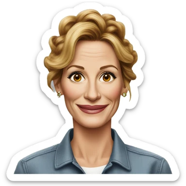 Julia roberts in real life sticker