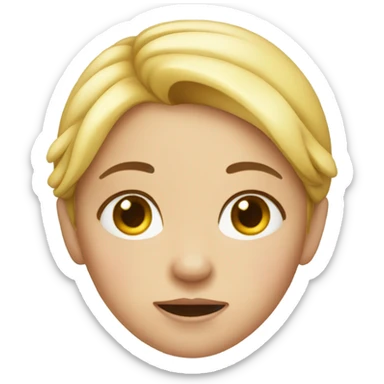 girl with a pimple sticker