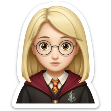 Dor wearing a Harry Potter costum  sticker