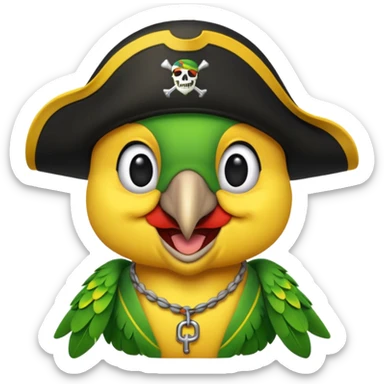 Pittsburgh pirates pirate parrot emoji sticker