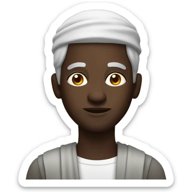 Black man in jain sticker