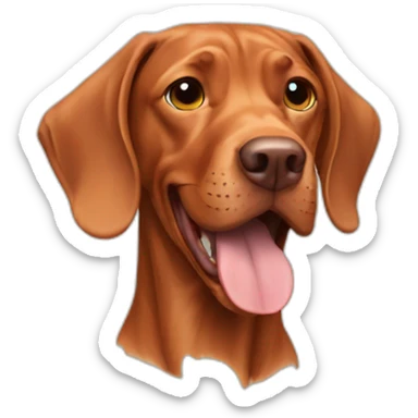 Vizsla dog happy sticker