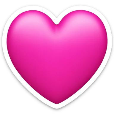 Hot pink heart  sticker