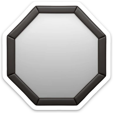 octagon mma mat sticker