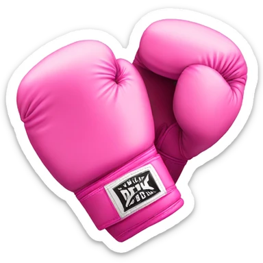 Pink boxing gloves sticker