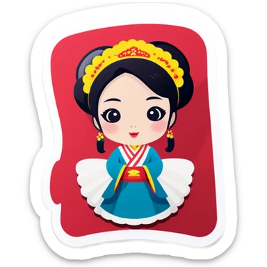Coreana coquette sticker