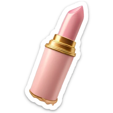 vintage rococo light pink lipstick  sticker