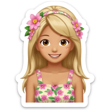 Aesthetic Summer Gyaru Girl sticker
