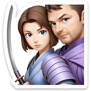 Gentle Samurai sticker