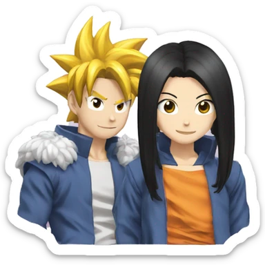 Shinobu et goku sticker