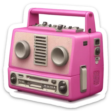 Pink Tape Recorder sticker