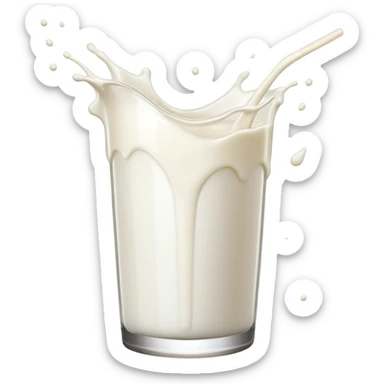  milk splatter sticker