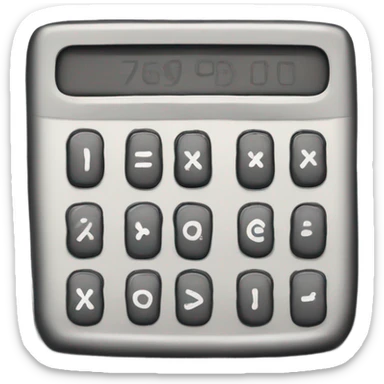 calculator drawn on a napkin sticker