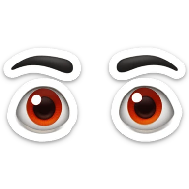 bloodshot eyes smiling sticker