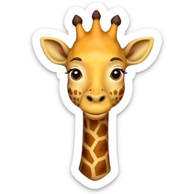 king giraffe sticker