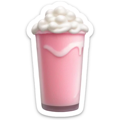 Boba pink sticker