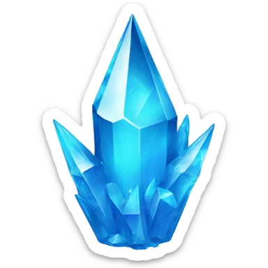 blue crystal spikes on both shoulders sticker