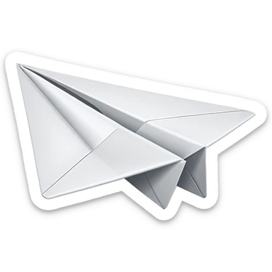 AVION DE PAPEL simple sticker