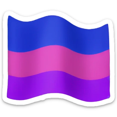 Bisexual flag sticker