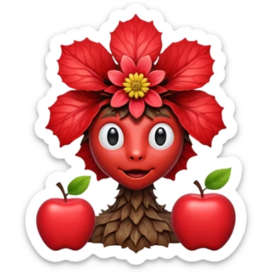 Stranger things demogorgon flower head apple ios emoji format sticker