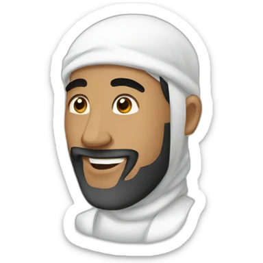 a muslim men doing hey sticker